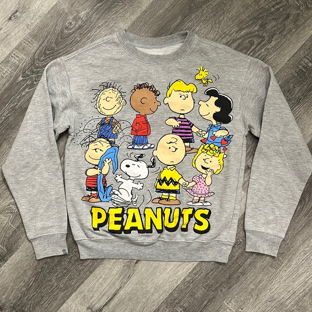 Peanuts Gang graphic pullover crewneck sweater sweatshirt